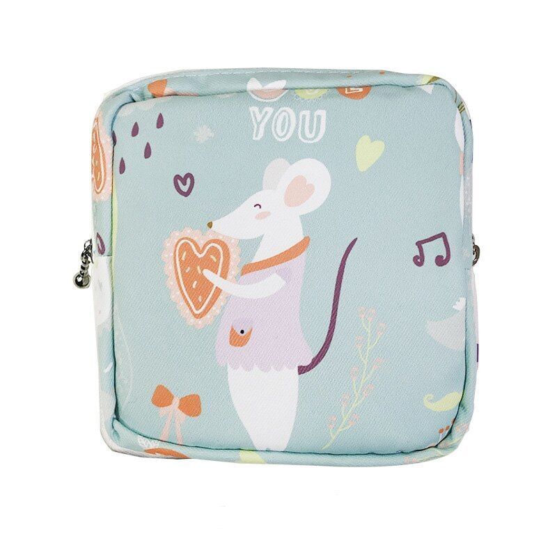 Small Cosmetic Bag Set Zipper Makeup Lipstick Bags Travel Coin Organizer Pouch