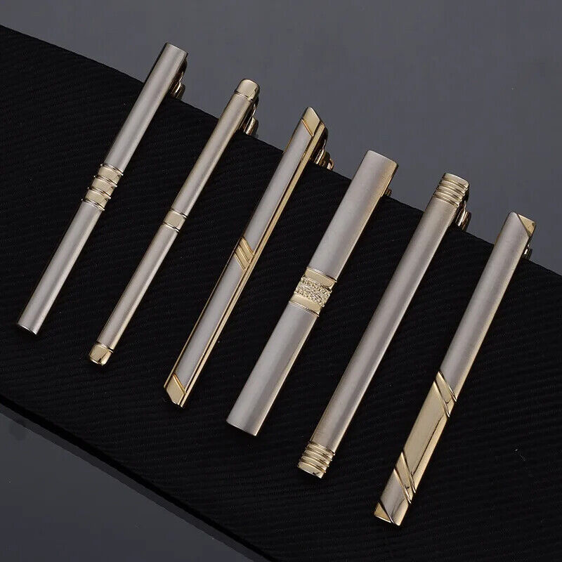 Men Business Necktie Clips 5.5cm Metal Ties Classic Simple Fashion Clasp Jewelry