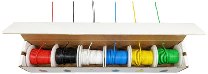 18 Gauge Stranded Hook-Up Wire Kit - Six 25 Foot Spools Tinned Copper Wire
