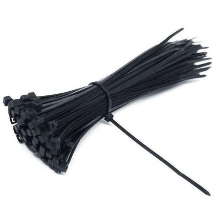 100 Pcs 2.5mm*150mmSelf Locking Nylon Cable Ties Plastic Zip Tie Binding Wrap