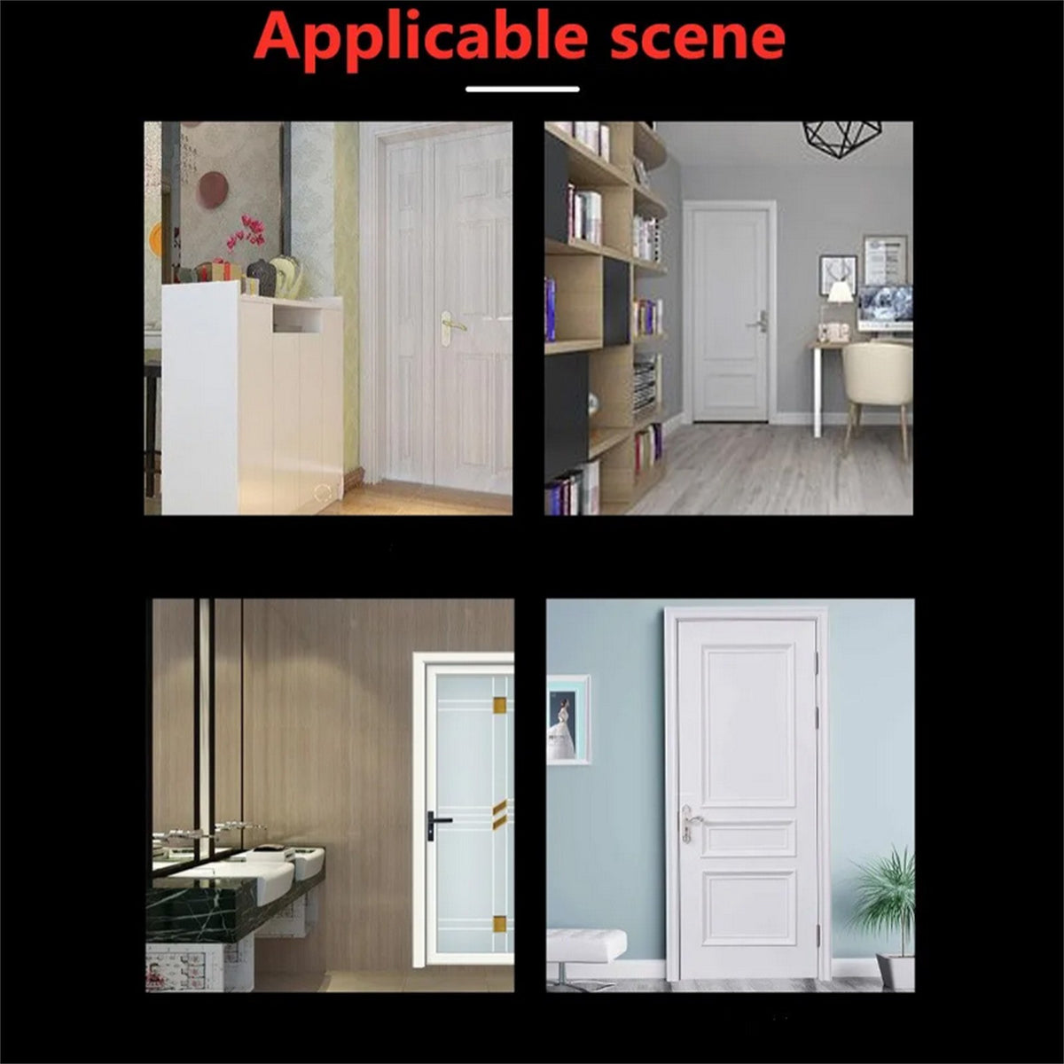 Stainless Steel Magnetic Suction Rubber Semi-circle Anti-collision Door Stop;