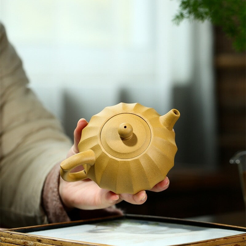 Chinese Yixing Zisha Pottery Pot Duan Clay Tea Pot 7 Infuser Holes Pots