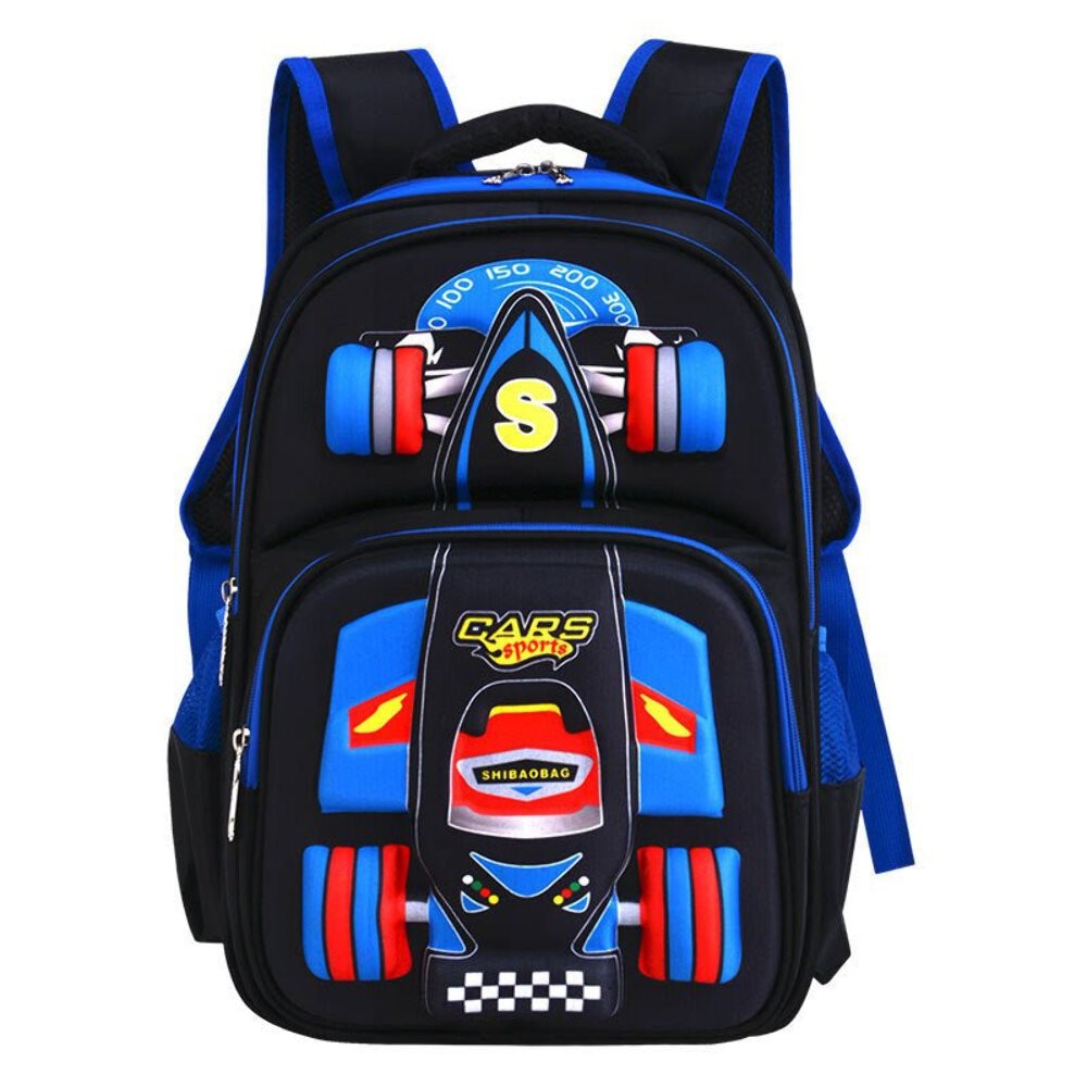 Boys Trolley School Bag – 3D Car Design, Large Capacity