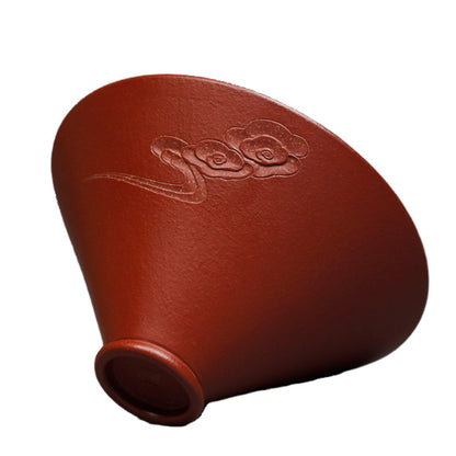 Yixing Purple Sand Cup Engraved Xiangyun Tea Tasting Tea Kung Fu Tea Cup
