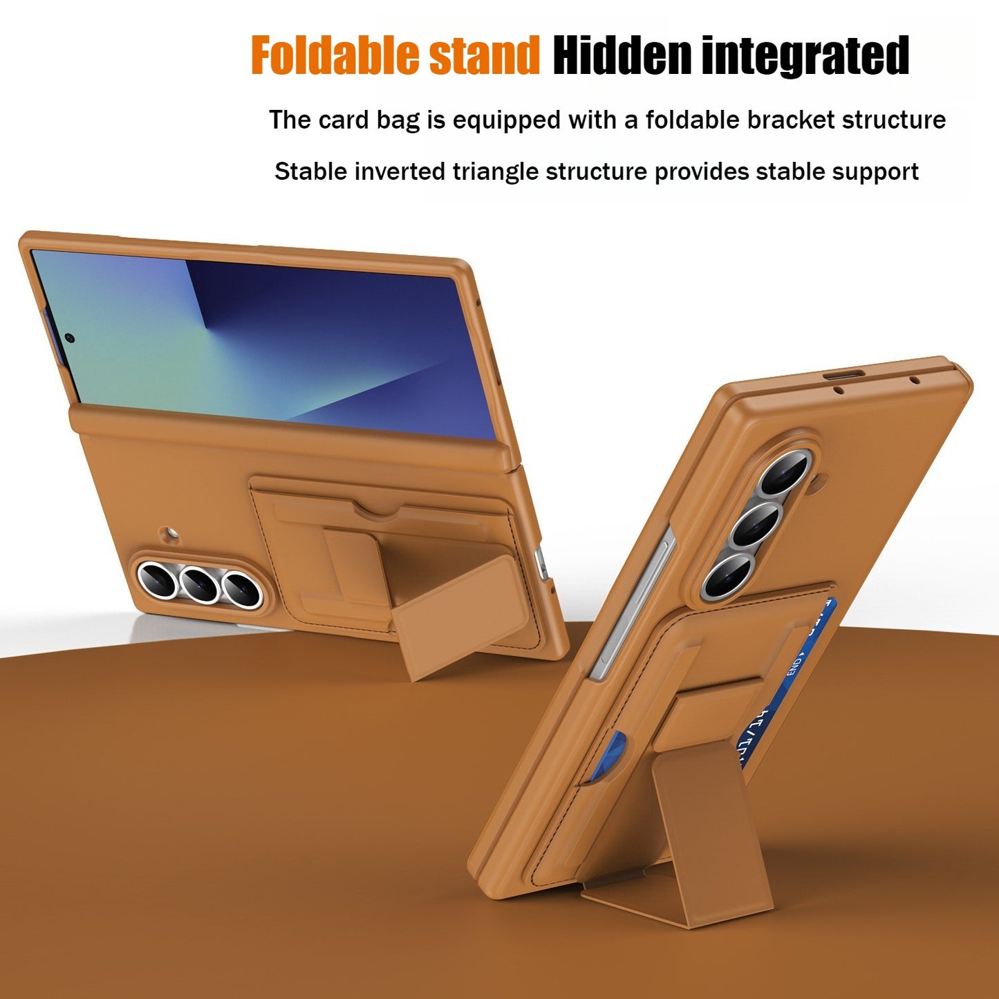 Suitable for Samsung zfold 7 FOLD6 folding card holder with full anti drop shell