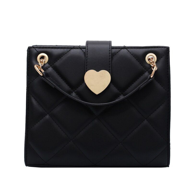Crossbody Bags Synthetic Leather Shoulder Messenger Bag Chain Purse 19*9*22 CM