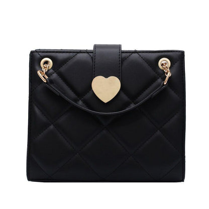 Crossbody Bags Synthetic Leather Shoulder Messenger Bag Chain Purse 19*9*22 CM