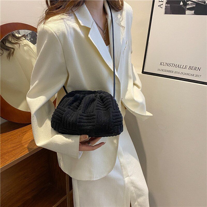 Shell Bag Solid Color Shoulder Bag Luxury Crossbody Bag Handbag 24*16*9 CM Purse
