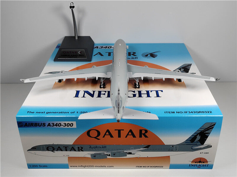 Inflight Qatar Airways FOR AIRBUS A340-300 A7-AAH 1:200 DIECAST Aircraft Model