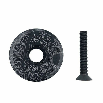 MTB Road Bike Bowl Cover Bicycle Stem Top Cap 28.6mm Fork Tube Headset Cycling