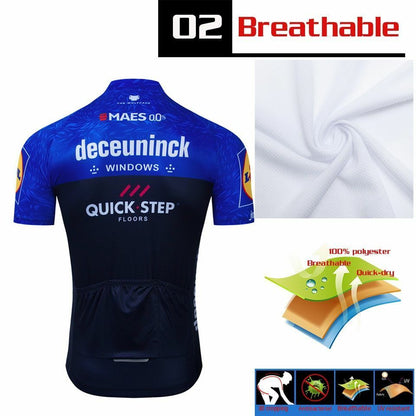 Cycling Jersey Set Quick Step Team Clothing Road Bike Suit Bicycle Bib Short MTB