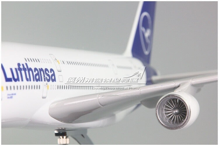 45CM 1:160 Lufthansa AIRBUS A380 D-AIMF Passenger Airplane Resin Aircraft Model
