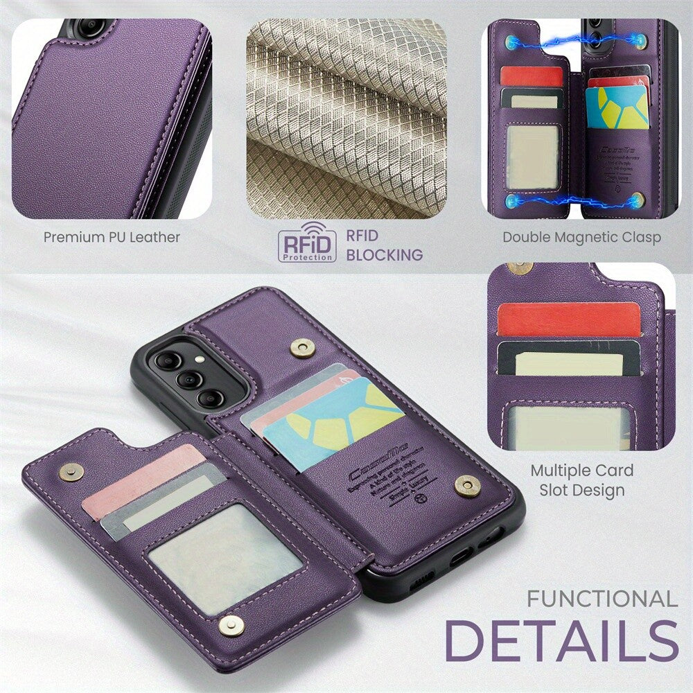 For Samsung Galaxy A55 A54 A53 A52 A51 A35 A34 A33 A25 A24 A15 A13 Wallet Case