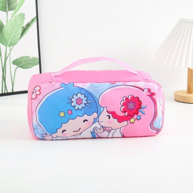 Cartoon Portable Women's Underwear Storage Bag Travel Cosmetics Storage