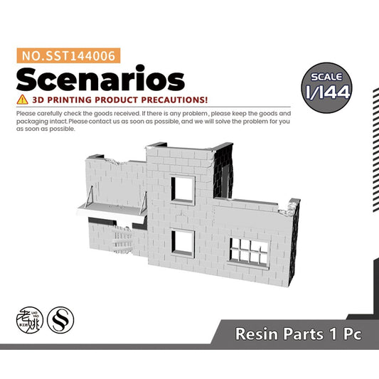 SSMODEL SST144006 1/144 Model Scenarios Ruins Wreckage Broken Wall