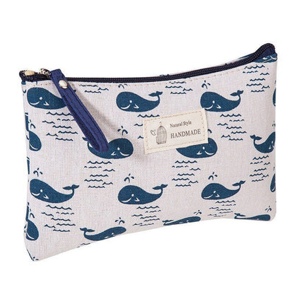Travel Makeup Bag Organizer Plant Print Makeup Bag Wash Bag Pouch 20*8cm/21*13cm