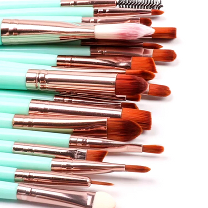 Set de Brochas y Pinceles para Maquillaje Profesional Set de 20 Piezas Kit US