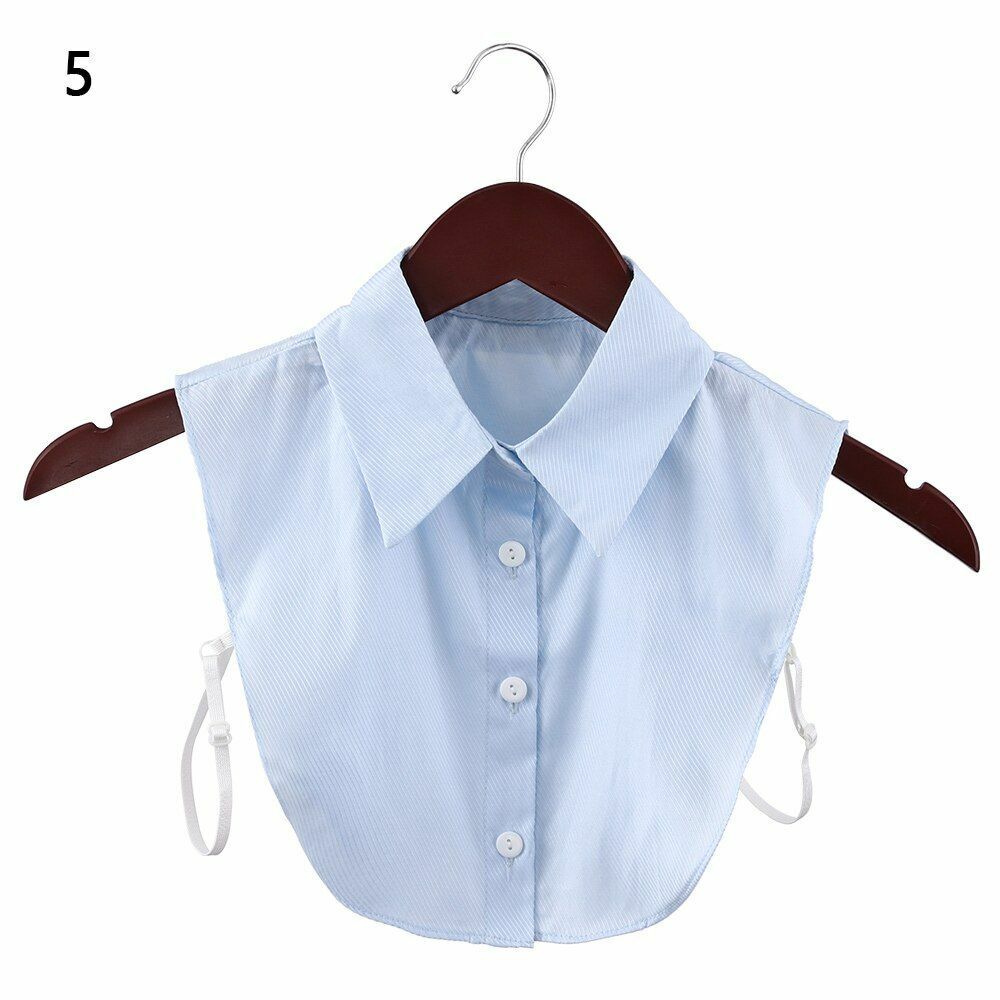 Shirt Collar Women Cotton Lace Fake Blouse Vintage Lapel Clothes Accessories Top