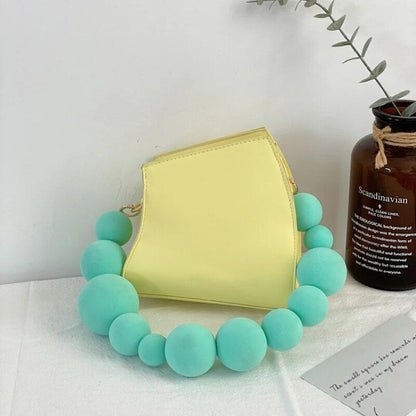 Handbag Yellow Square Bag Fashion Retro All-Match Shoulder Messenger Purse Flap