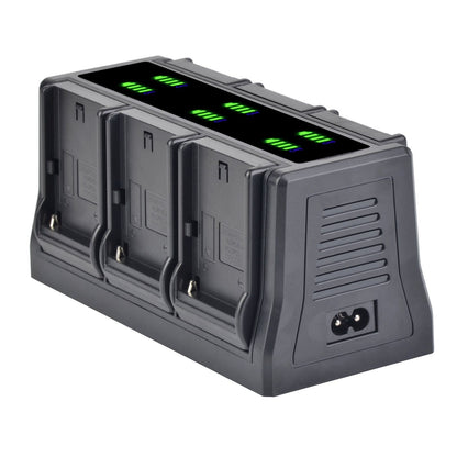 Efficient Battery Charger Base For Sony NP-F Series LED Display