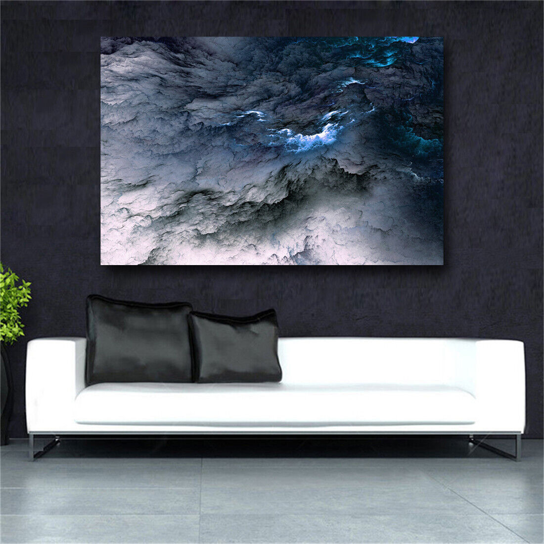 Large art prints Home Decor Canvas Painting Wall Art Beautiful blue cloud