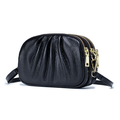 Fashion Shoulder Genuine Leather Crossbody Bag Messenger Purses Versatile Pouch