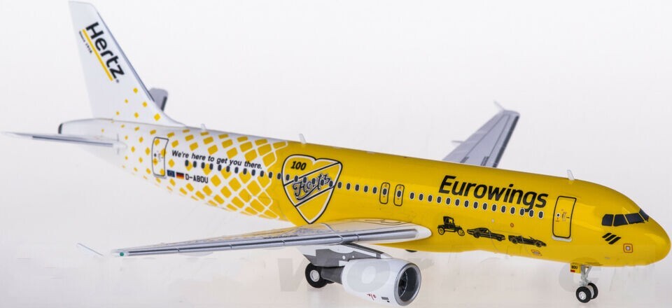 1:200 Herpa Eurowings AIRBUS A320 Passenger Airplane ABS Plastic Aircraft Model