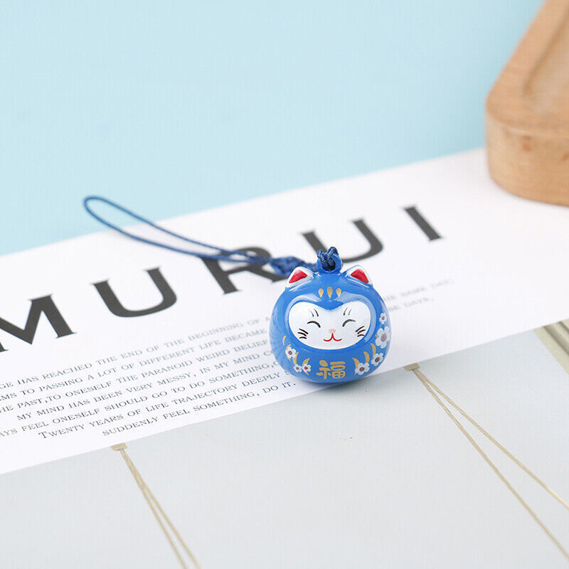 Cartoon Japan Lucky Cat Keychain Maneki Neko Trinkets Car Bag Pendant Key RiPkj