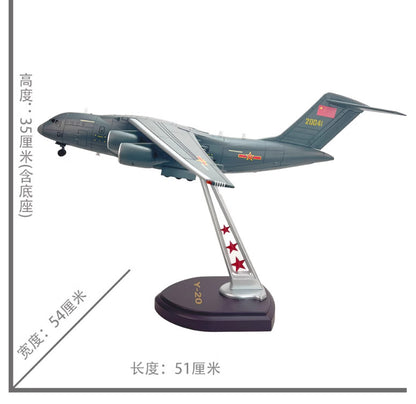 1:88 51CM China Air Force Y-20 KUNPENG Transport Aircraft Plane Diecast Model