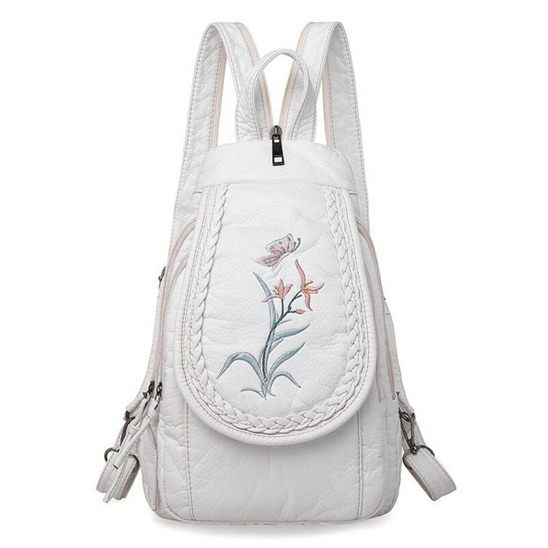 High Quality Backpack Women New Leather Backpack School Bag for Teenage Girls