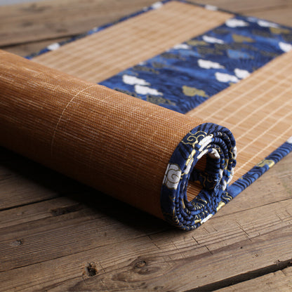Japanese Table Runner Bamboo Weave Table Cloth Tea Mats Non-Slip Home Decor Chic