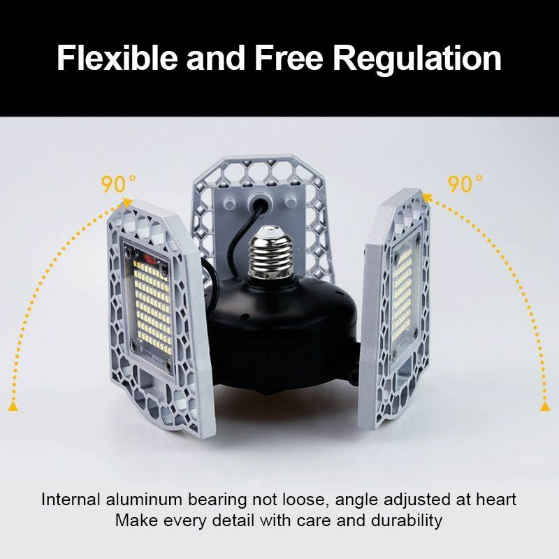 LED Lamp 100W 80W 60W E27 110V 220V Bulb Deformable High Power Smart Light AC100