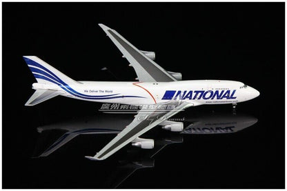 1:400 JC Wings NATIONAL BOEING 747-400 Passenger Airplane Diecast Aircraft Model