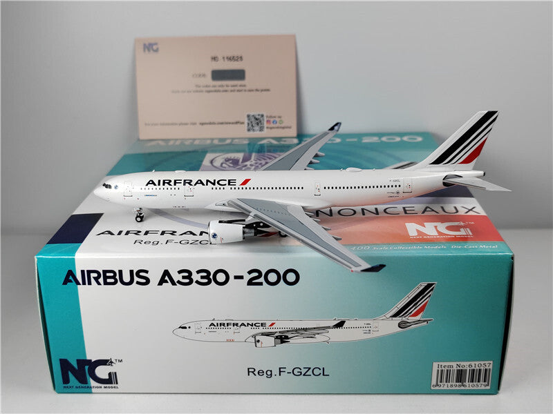 NG Models AIRFRANCE FOR AIRBUS A330-200 F-GZCL 1:400 Aircraft Pre-built Model