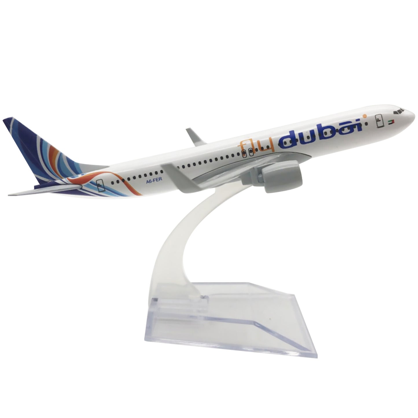 1/400 Scale Dubai Airplanes B737 Model Airplane Alloy Plane Model Decor Gifts