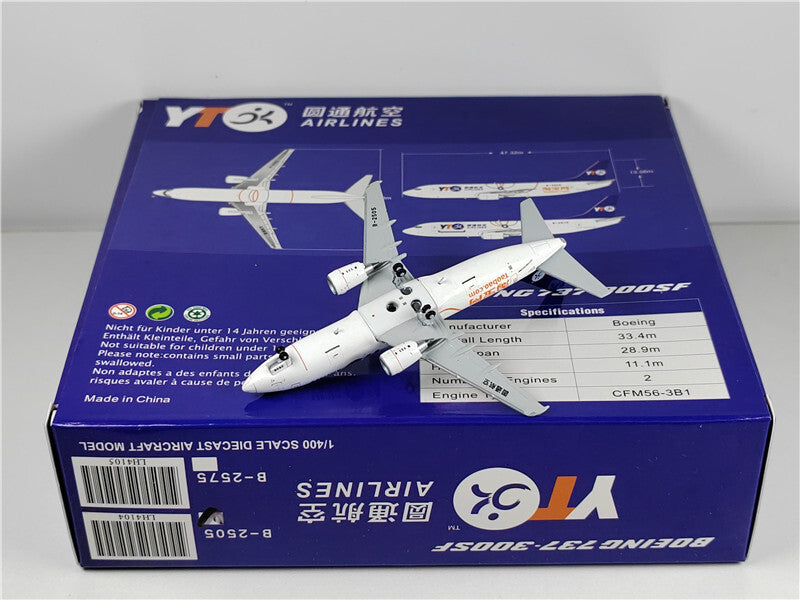 1:400 JC Wings YT AIRLINES BOEING B737-300 Passenger Airplane Diecast Model