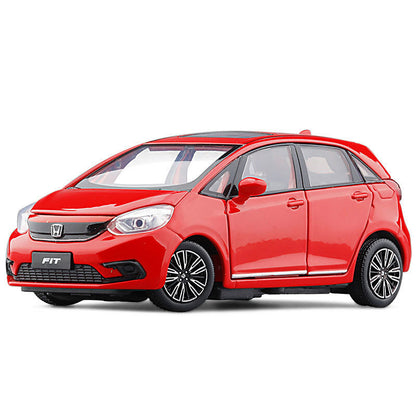 1/32 Scale Honda Fit Model Car Diecast Toy Vehicle Kids Toys for Boys Gifts Red