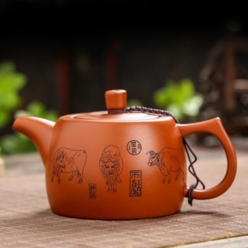 1pc Baifu Purple Clay Pot Old Style Teapot Kung Fu Teapot Tea Maker