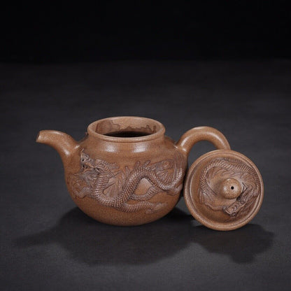 Chinese Yixing Zisha Clay Handmade Exquisite Teapo （龙行天下：时大彬）
