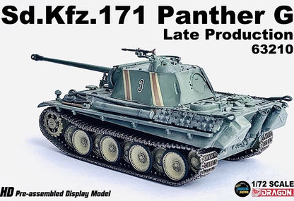 Dragon 1/72 German Panther G Panther Die-cast Tank 63210 Finished Model