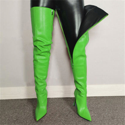 Women Over The Knee Boots Woman Autumn Winter 2023 Nightclub Dancer Pumps