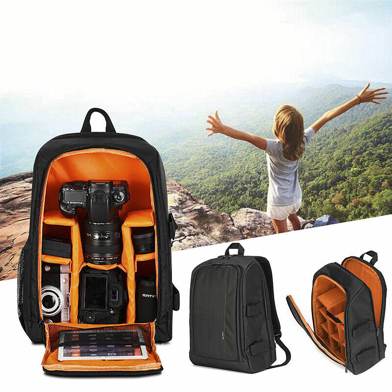 Large Outdoor Waterproof Camera Backpack Shoulder Bag Cases For 3-ca