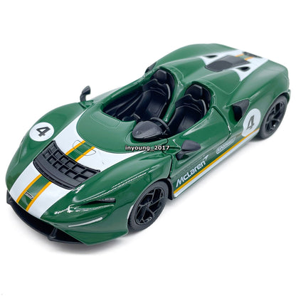 1/36 Scale McLaren Elva Model Toy Car Diecast Toy Vehicle Doors Open Pull Back