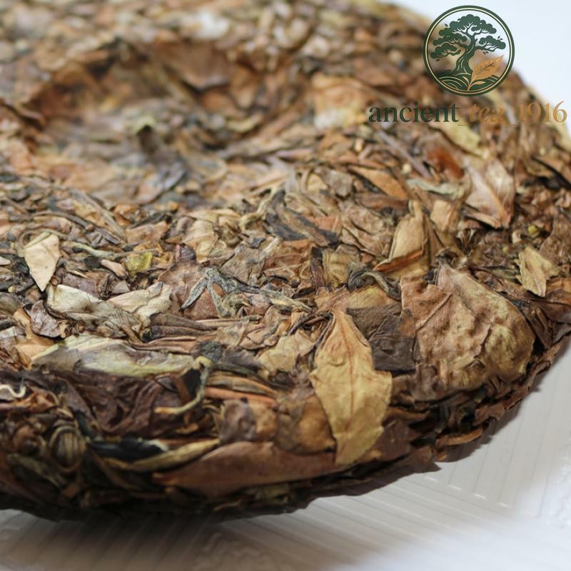 350g White Tea Cake LAO BAI CHA Premium Aged Fuding Shou Mei Long Life Eyebrow