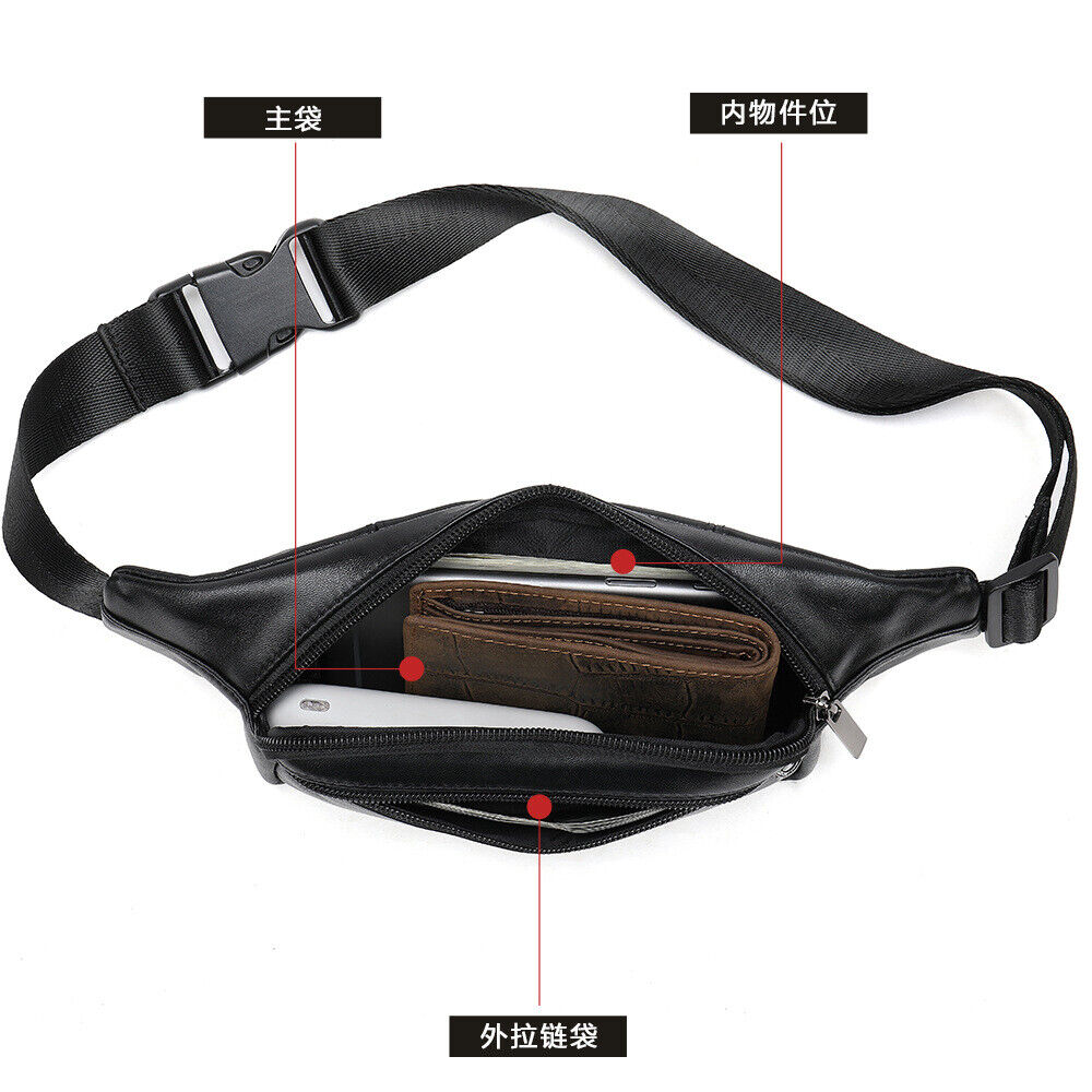 New men's waist bag waterproof satchel men's chest bag diagonal cross men's bag