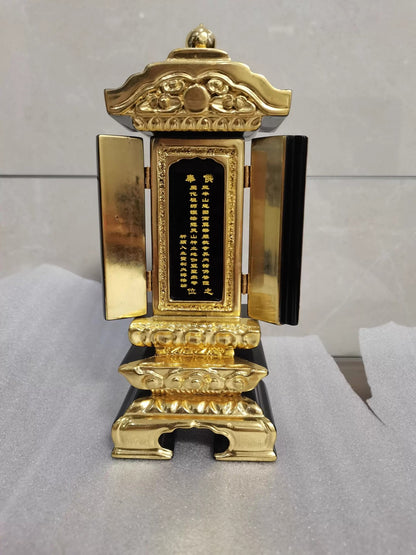 Small Buddhist Altar Butsudan Shrine God Zen House Gohonzon Amulet Home Decor