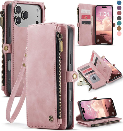 for Iphone 17 Pro Max Case Wallet with RFID Blocking Card Holder for Women and M