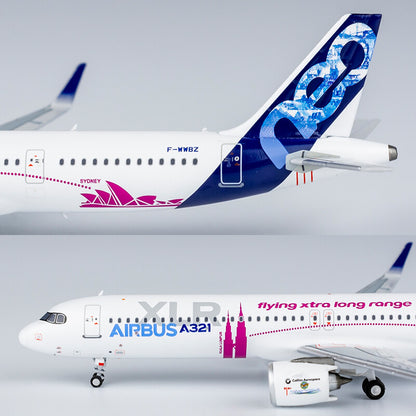 NG 1/400 Airbus factory painted A321neo F-WWBZ alloy aircraft model