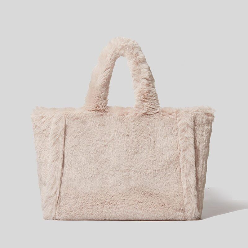 Women's Bag Fur Lady Shoulder Handbag Plush Warm Winter Bags Women