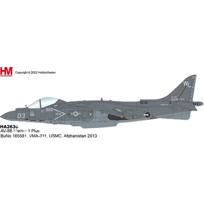 HM 1/72 US AV-8B Harrier Attack aircraft Model Beagle II Plus USMC